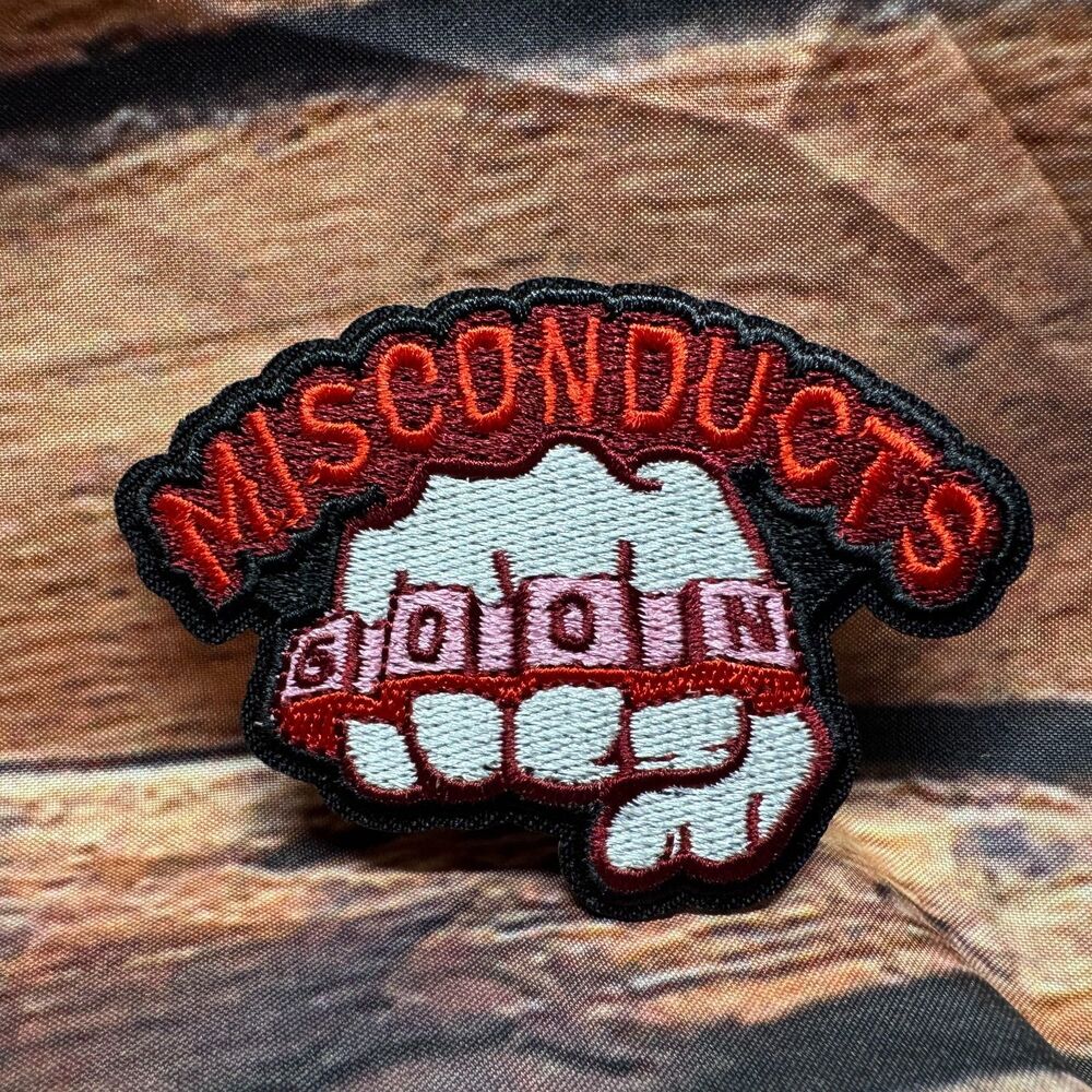 Huntdown Misconducts Goon Iron On Patch Video Game Official Gang Bonus Rare NEW
